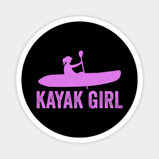 Kayak Girl Funny Womens Kayaking Magnet